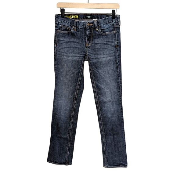 J Crew Matchstick Jeans Womens 27 Blue Dark Wash Low Rise Skinny Normcore Preppy